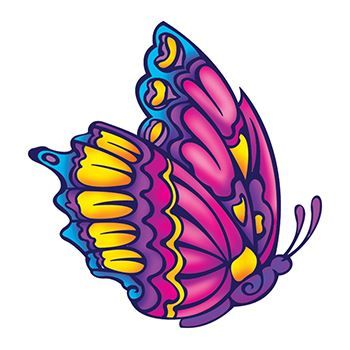 Beautiful Butterfly Design Water Transfer Temporary Tattoo(fake Tattoo) Stickers NO.13733